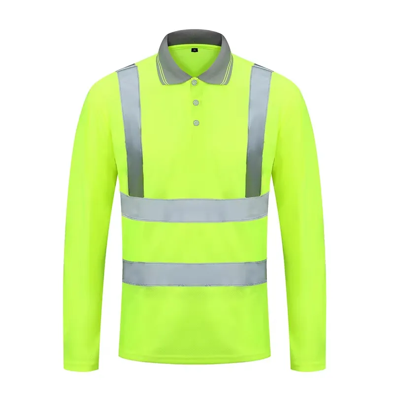 Polo Shirt With Reflective Stripes Polo Shirt With Reflective Stripes